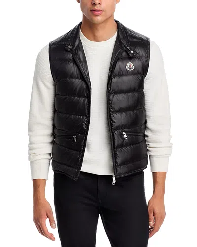 Moncler Gui Zip Front Vest In Black