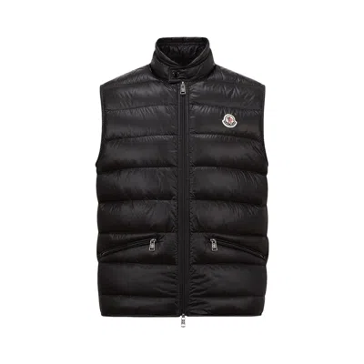 Pre-owned Moncler Gui Zipper Slim Fit Vest 'black' | Men's Size 4