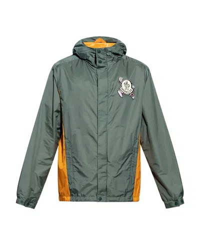 Moncler Guiers Logo-patch Hooded Jacket In Black