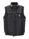 Moncler Vests With Logo In Negro