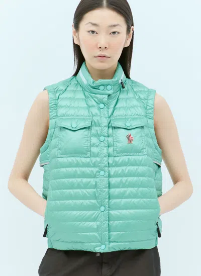 Moncler Gumiane Down Gilet In Blue