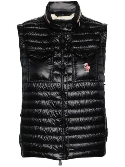 Moncler Grenoble Gumiane Padded Bodywarmer In Black