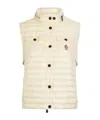 Moncler Grenoble Nylon Down Jacket With Gumiane Quilting In Yellow