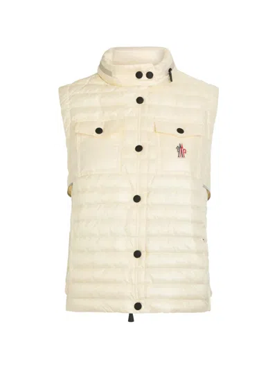 Moncler Gumiane Quilted Logo-patch Gilet In Neutral