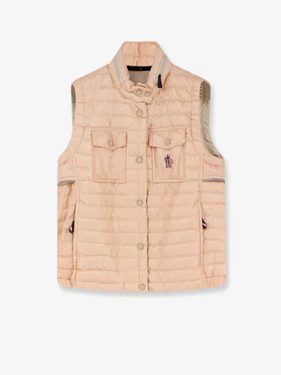 Moncler Gumiane Sleeveless Down Jacket In Pink