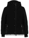 Moncler Guyane Hooded Down Ski Jacket In Black