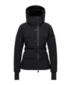 Moncler Grenoble Black Stretch Nylon Guyane Down Jacket In Black