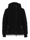 Moncler Guyane Hooded Down Ski Jacket In Black