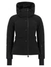 Moncler Grenoble Black Stretch Nylon Guyane Down Jacket In Black