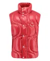 Moncler X Palm Angels Gwenyth Down Vest Red In Red