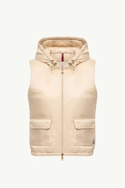 Moncler H26 Vest In Neutral