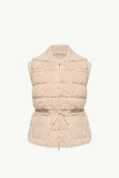 Moncler H26 Vest In Neutral