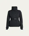 Moncler Hainet Belted Snow Jacket In Black