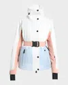 Moncler Hainets Padded Ski Jacket Green In Light Green
