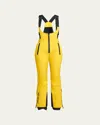 Moncler Half-zip Belted Ski Suit In Multi