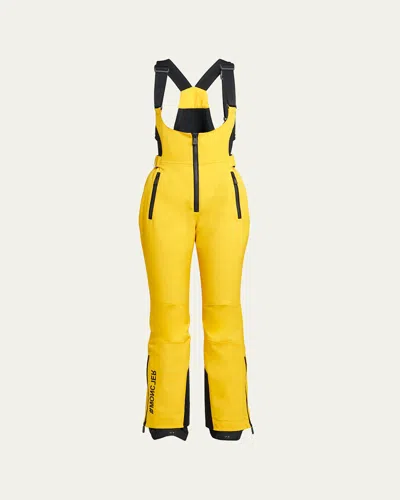 Moncler Half-zip Belted Ski Suit In Multi