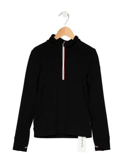 Pre-owned Moncler Kids' Half Zip Jacket In Black