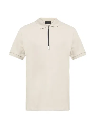 Moncler Half-zip Polo Shirt In Neutral