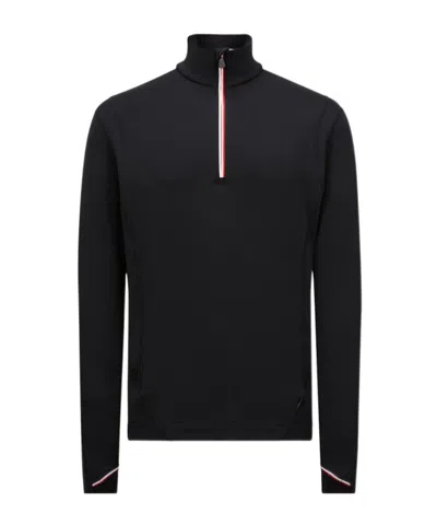 MONCLER POLARTEC HALF ZIP SWEATSHIRT