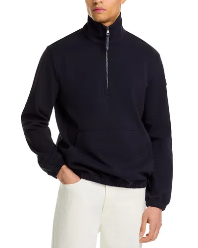 Moncler Half Zip Sweatshirt In Navy