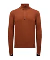Moncler Half-zip Sweatshirt In Red