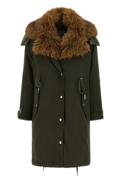 Moncler 'halicte' Parka In Green