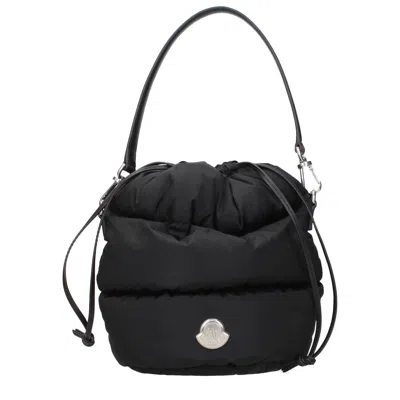 Moncler Handbags Caradoc Female Nylon Black And White