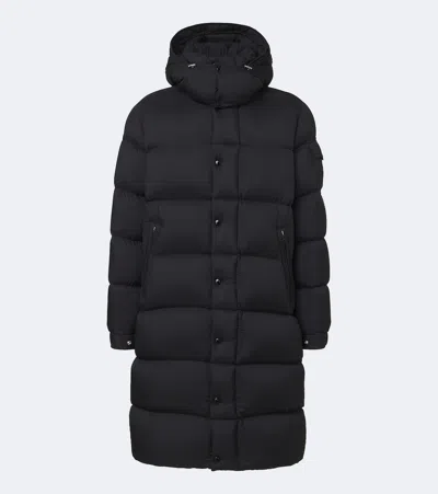 Moncler Hanoverian Hooded Down Coat In Blue