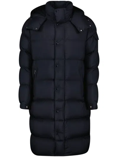 Moncler Hanoverian Padded Coat In Navy Blue