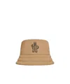 Moncler Hard Shell Bucket Hat In Nude