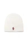 Moncler Relaxed Style Ribbed Texture Turn-up Brim Hat In Beige