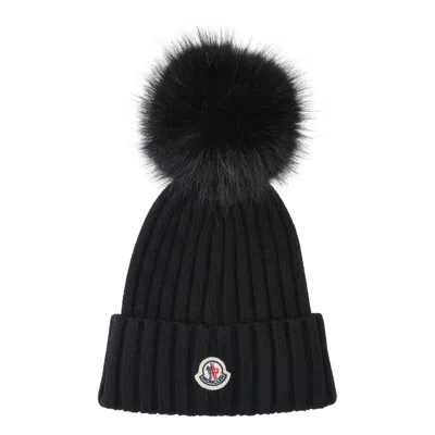 Pre-owned Moncler Hat 'black' | Women's Size L