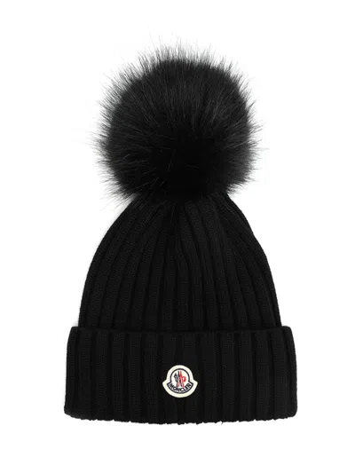 MONCLER HAT HATS BLACK