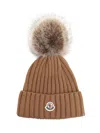 Moncler Wool Beanie Featuring Pom-pom Detail