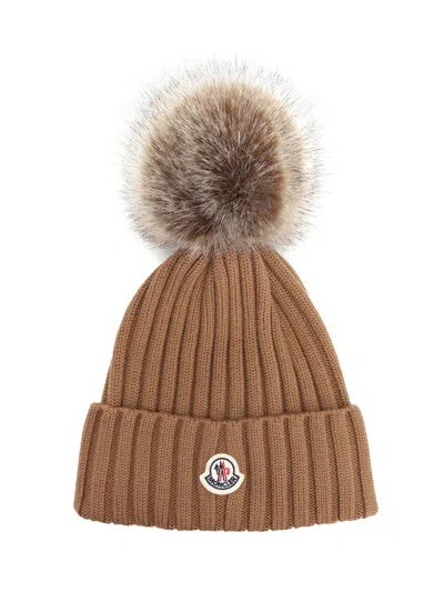 MONCLER HAT HATS BROWN