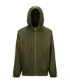 Moncler Lightweight Hooded Windbreaker With Adjustable Cuffs In Green