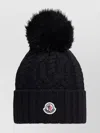 Moncler Cashmere Blend Beanie With Pom Pom
