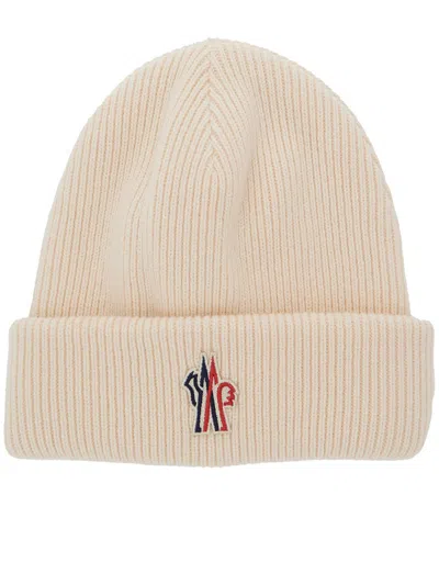 Moncler Wool Beanie In Neutral