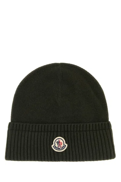 Moncler Hat Virgin Wool Blend Beanie In Red