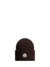 Moncler Wool And Cashmere Hat In Brown