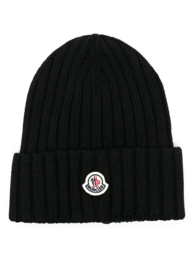 Moncler Hat Wool Black