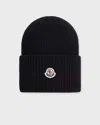 Moncler Hat Wool Uni In Black