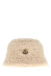 Moncler Eco Fur Bucket Hat Accessory In Neutral