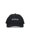 Moncler Logo Baseball Cap In Black