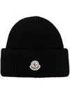 Moncler Cap Accessories In Black