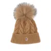 Moncler Wool Hat In Brown