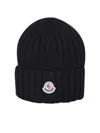Moncler Wool Hat In Burgundy
