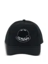 Moncler Logo-patch Adjustable Baseball Cap In Black