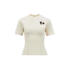 Moncler Hand-beaded Cotton Top In White
