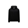 Moncler Hooded Satin Top Black In Black